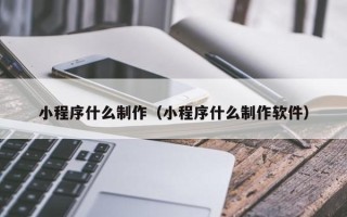 沈阳小程序什么制作（小程序什么制作软件）