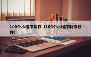 沈阳100个小程序制作（100个小程序制作软件）